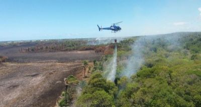 Incêndio já dura quatro dias em Mata de São João