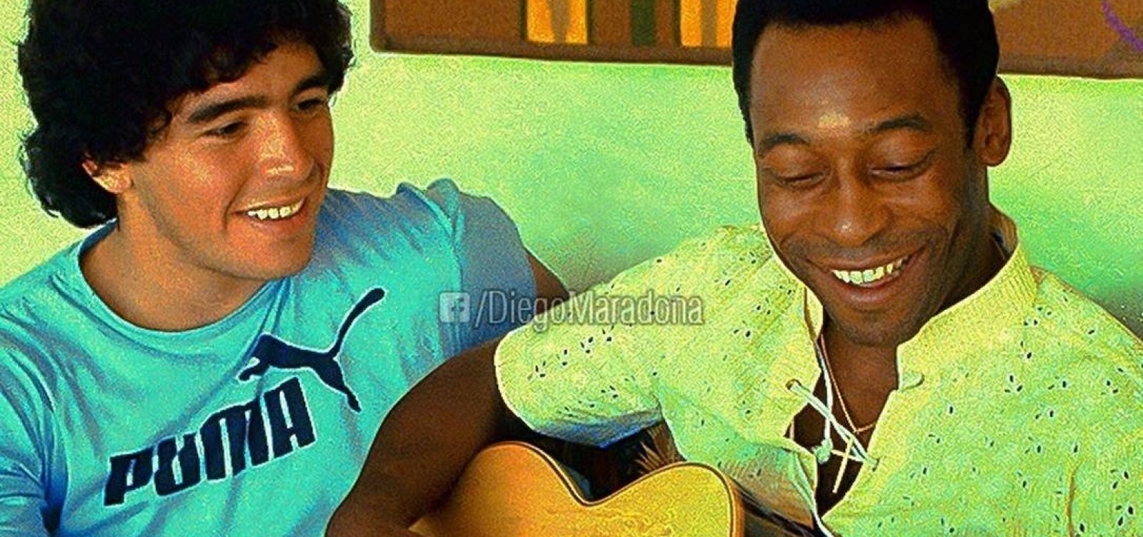 Com foto dos tempos de fã, Maradona chama Pelé de 'Rei' - Metro 1