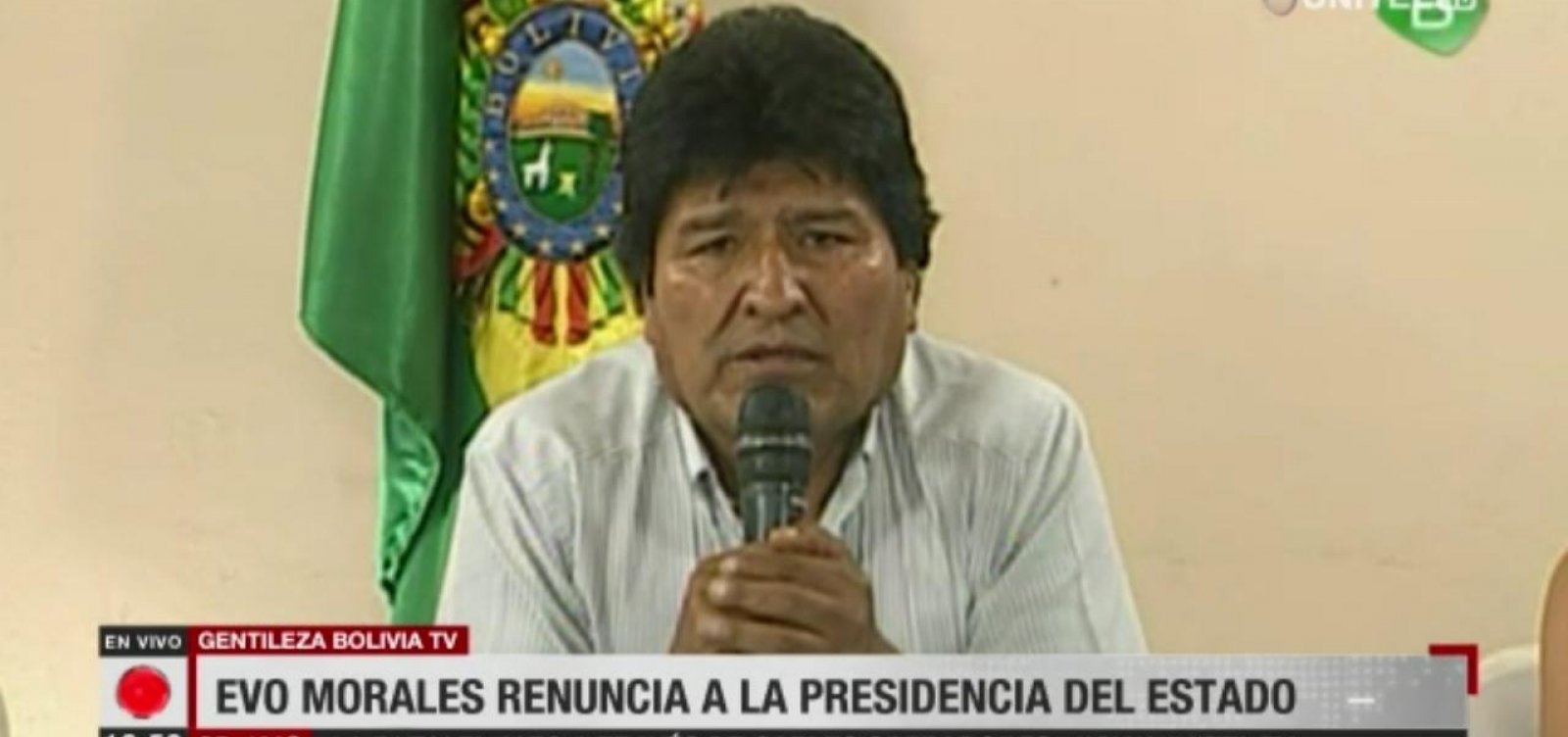 Evo Morales renuncia na Bolívia