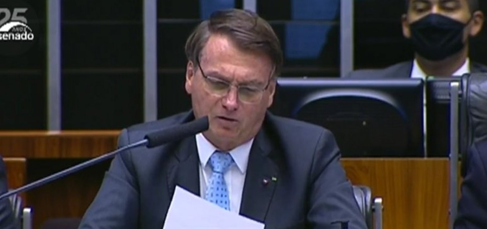 [Chamado de genocida e fascista no Congresso, Bolsonaro responde: 'nos encontramos em 22']