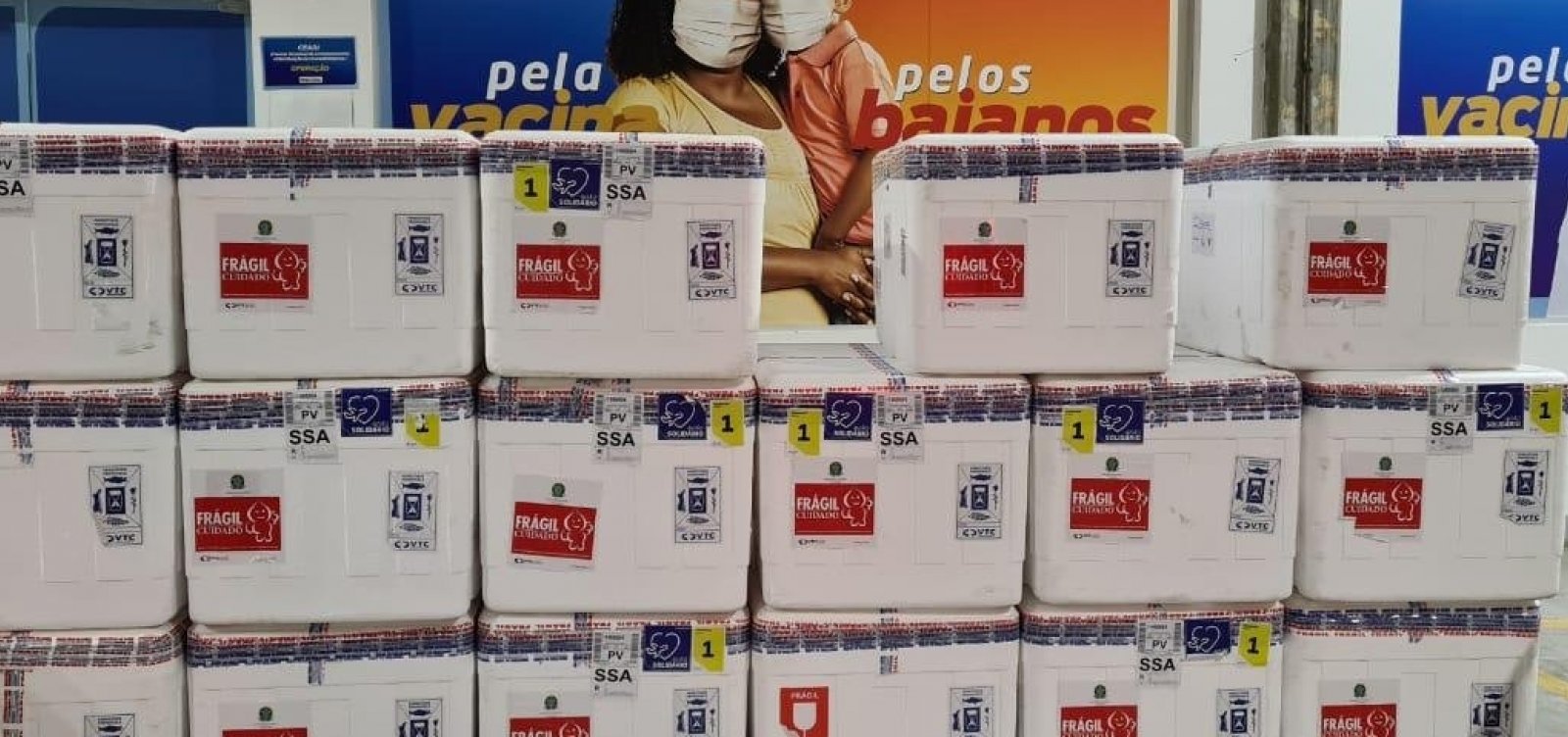 [Bahia recebe 186 mil novas doses de Coronavac]