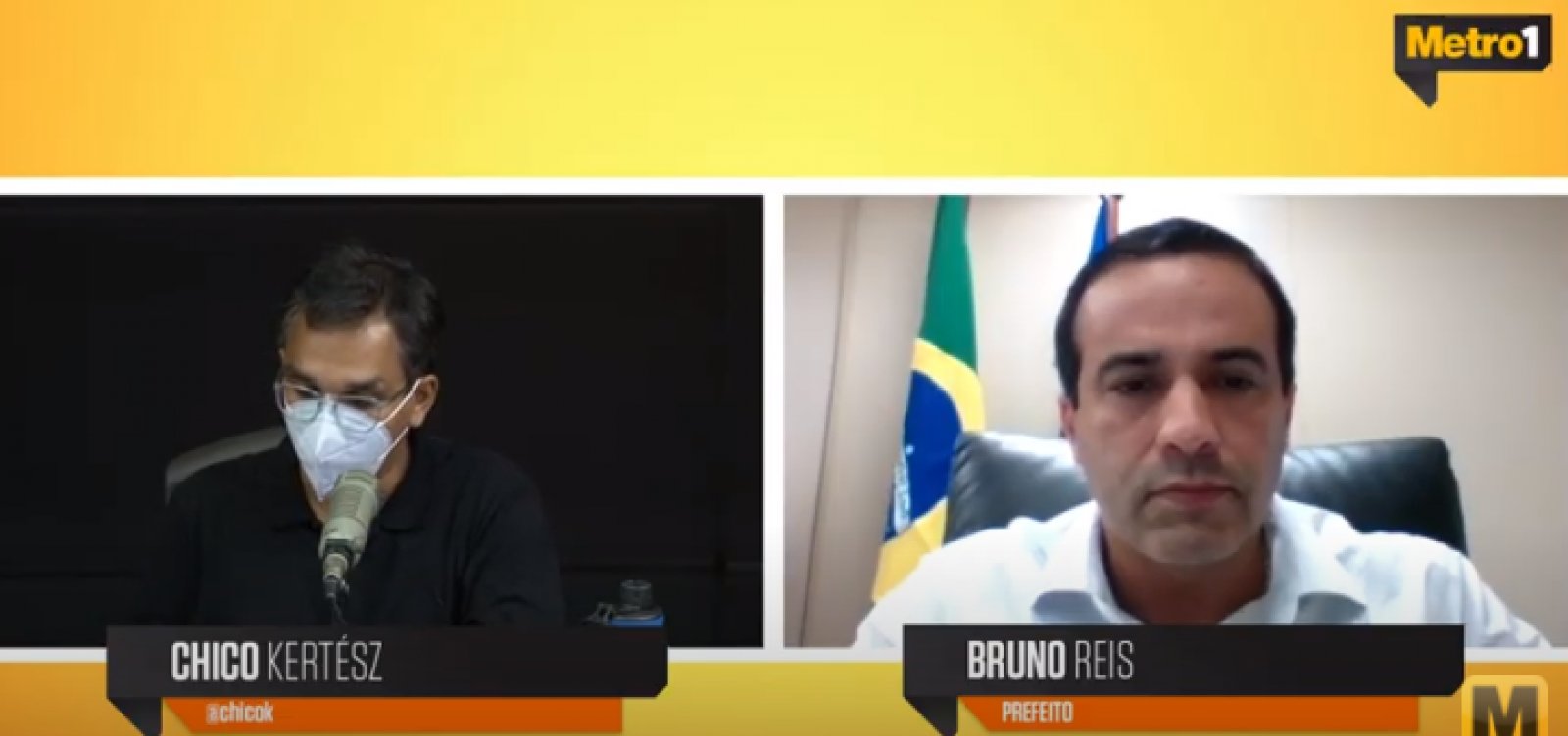 [Postura de Bolsonaro pode levar a 'verdadeiro extermínio da nossa população', diz Bruno Reis]