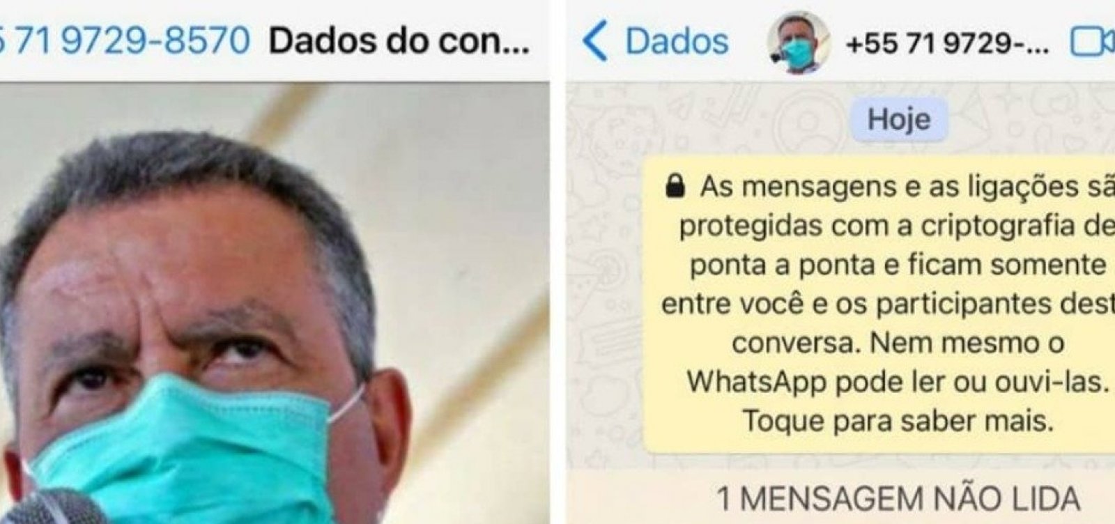 [Rui Costa alerta para conta falsa no WhatsApp criada em seu nome]