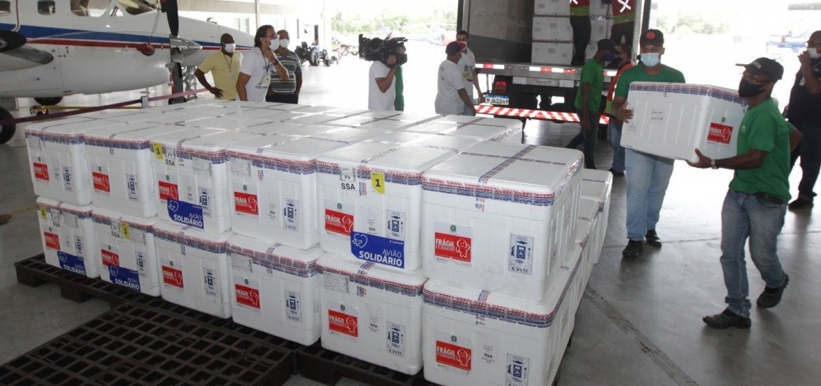 [Bahia recebe mais 606.950 doses de vacinas contra Covid-19]