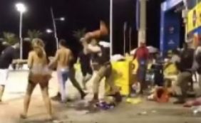 SSP repreende PM que agrediu folião com cone na Barra: [SSP repreende PM que agrediu folião com cone na Barra: