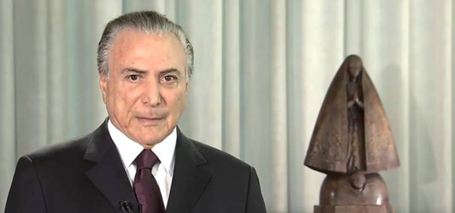 No dia de Nossa Senhora Aparecida, Temer diz que [No dia de Nossa Senhora Aparecida, Temer diz que