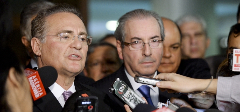 Renan ataca presidente e chama Cunha de \ [Renan ataca presidente e chama Cunha de \