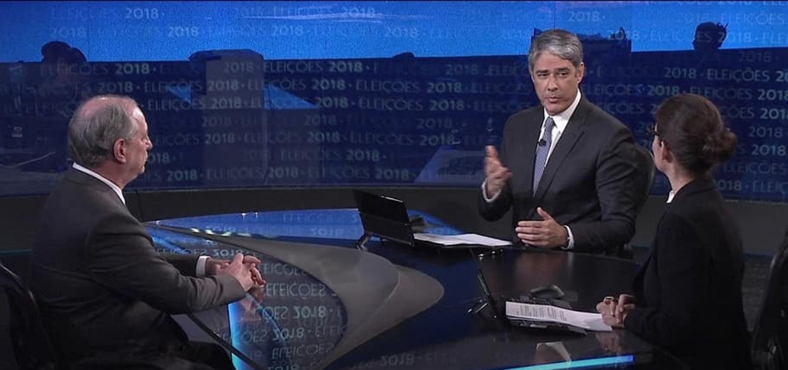 [Ciro Gomes é interrompido quase metade do tempo no Jornal Nacional]