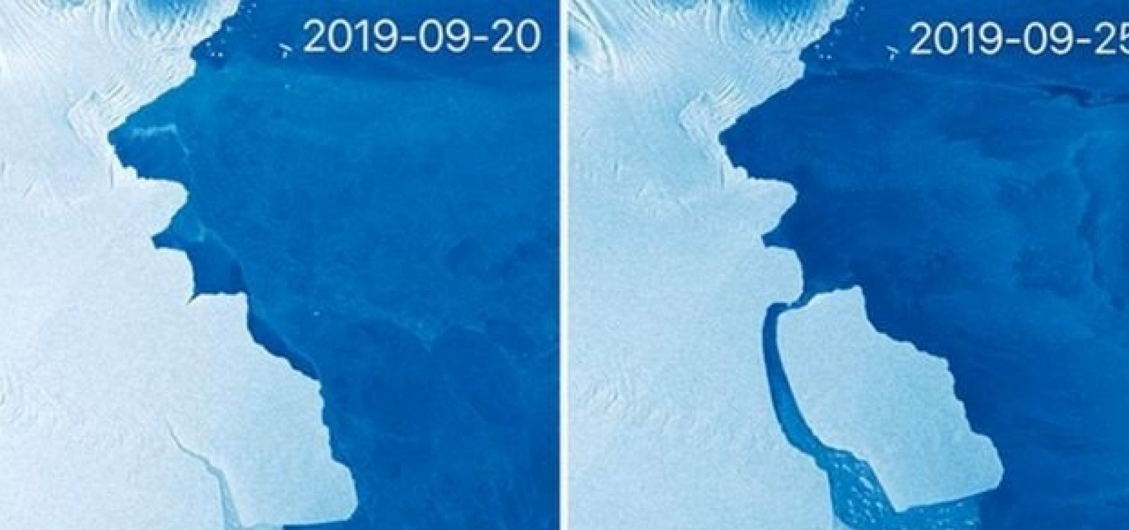 [Na Antártida, Iceberg maior do que a cidade de São Paulo se desprende]