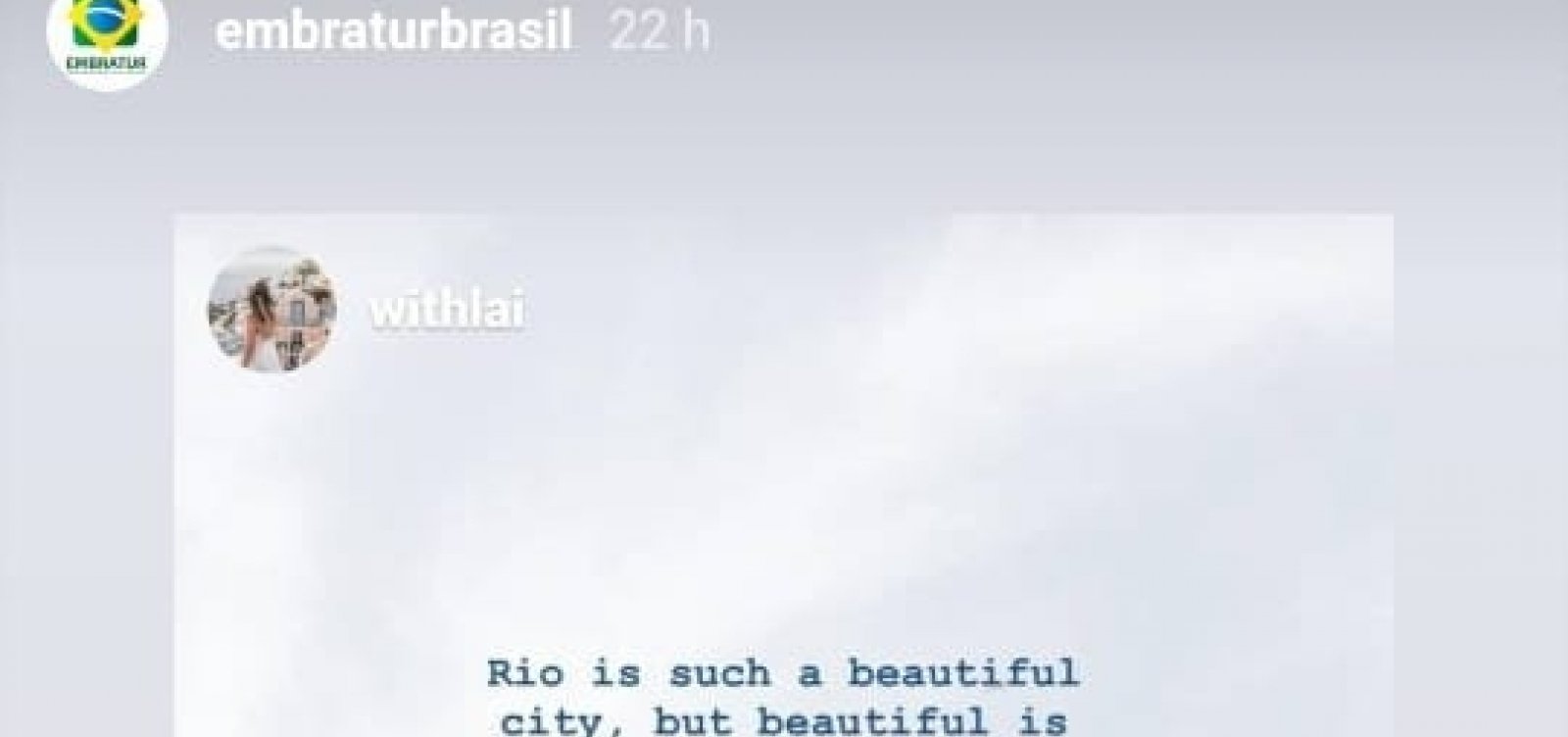 [Embratur republica relato negativo de turista sobre o Rio: 'Senti medo de sair do apartamento']